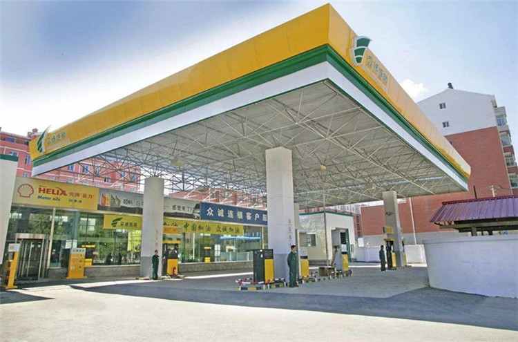 孟州加气站钢结构网架案例7